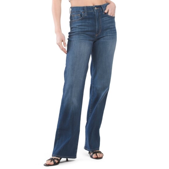 JOE'S Dark Wash Wide Leg High Rise Jeans